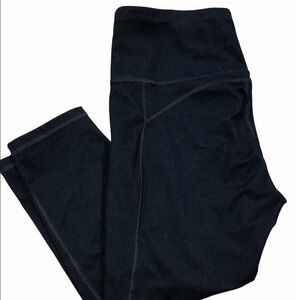 TQD size large black cropped athletic leggings